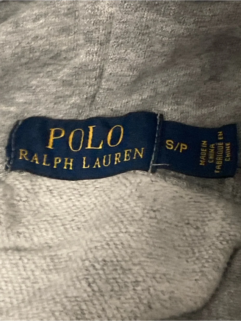 Polo Ralph Lauren Polo Bear USA Hoodie Grey Jersey Graphic Mens S/P urban Style